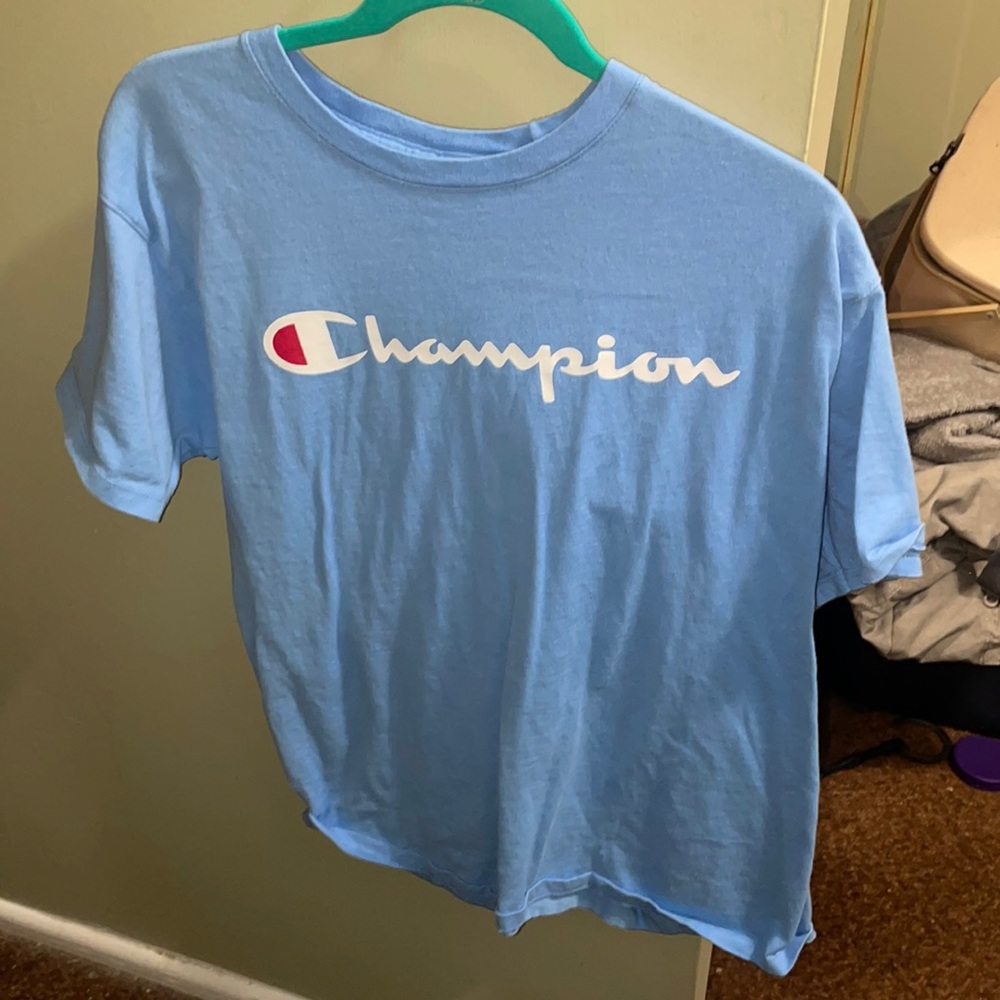 Blue champion shirt